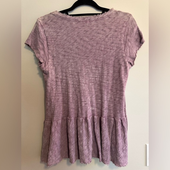 Altard State Purple Ruffle Hem Top - Picture 3 of 3